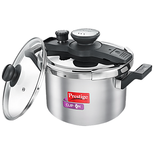 Buy Prestige Stainless Steel Induction Base Clip On Pressure Cooker 25645 Online at Best Price