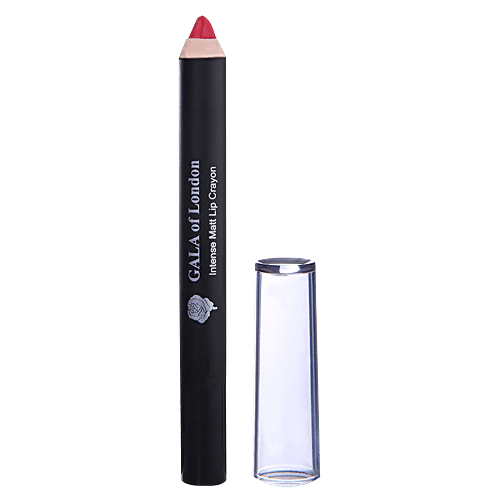 GALA OF LONDON Intense Matt Lip Crayon, 2.8 g Red Shadow 