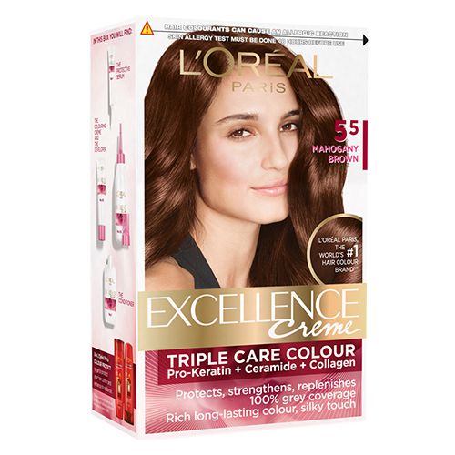 Buy Loreal Paris Excellence Creme Hair Color - 5.5 Mahogany Brown ...