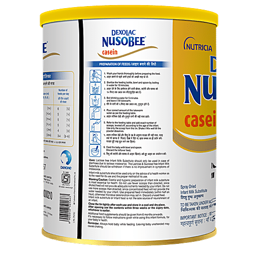 Buy Dexolac Infant Formula Nusobee Casein Stage 1 Till 6 Months Online At Best Price Bigbasket