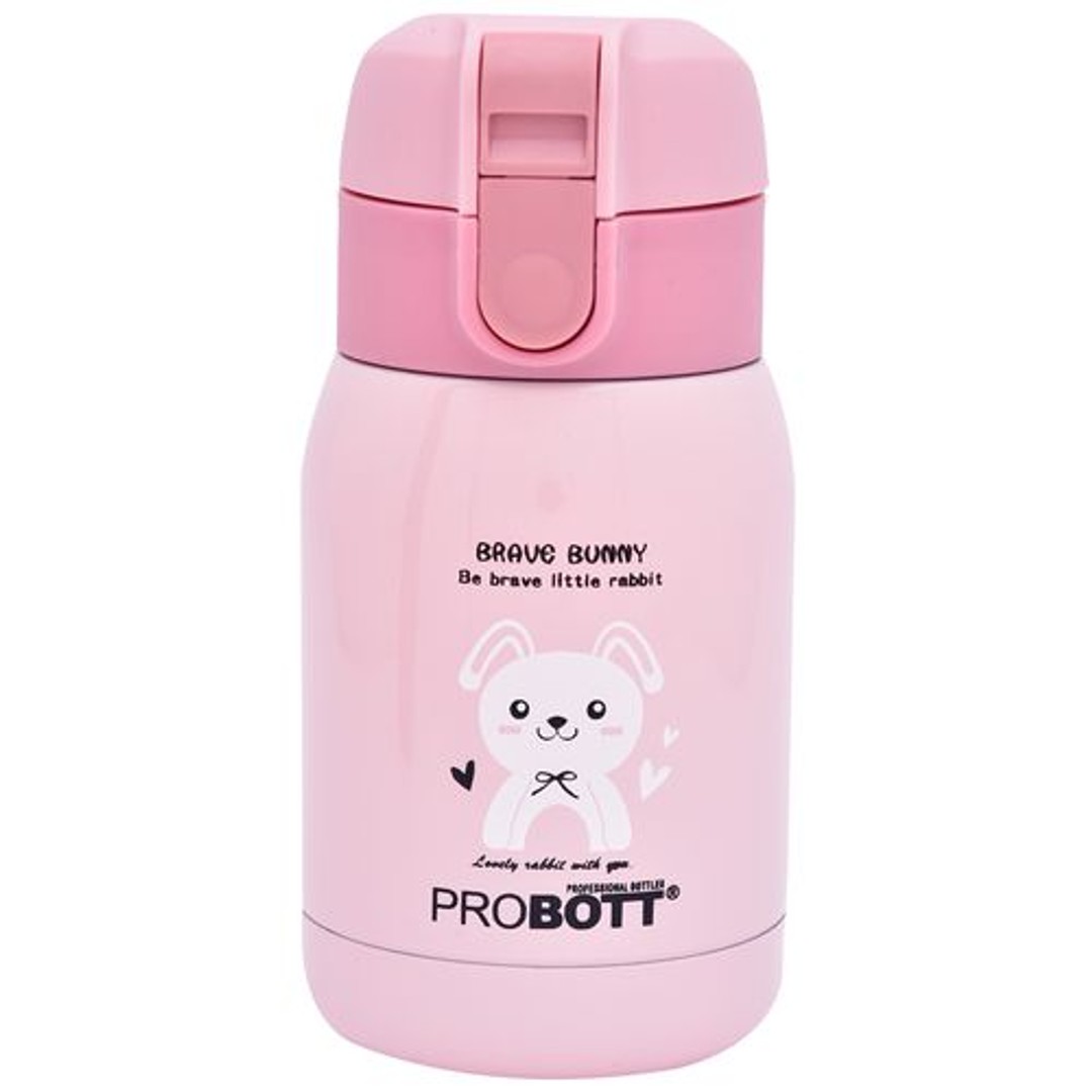 Buy Probott Stainless Steel Vacuum Flask For Kids - Flip Cap, Pink ...