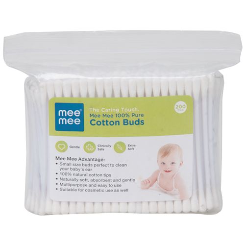 Mee Mee Cotton Balls - White, Colour, 100% Pure, MM-1440 A, 100 pcs