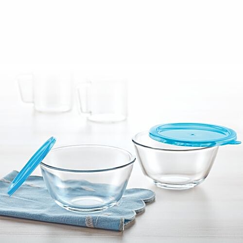 glass bowl with lid for microwave