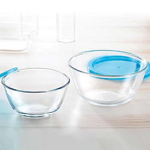 Buy Borosil Select Glass Mixing Bowl With lid Oven & Microwave Safe, IYBPL020317 Online at