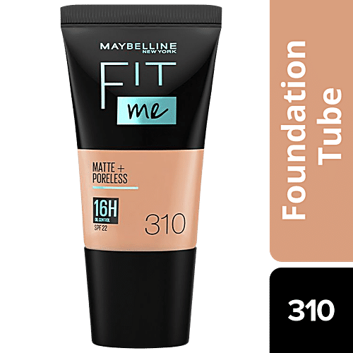 Buy Maybelline New York Fit Me Matte+Poreless Liquid Foundation - 310 ...