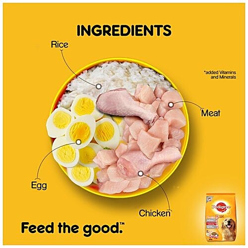 Buy Pedigree Adult Dry Dog Food Chicken Egg Rice High