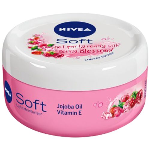 Buy Nivea Soft Light Moisturising Cream - Berry Blossom Online at Best ...