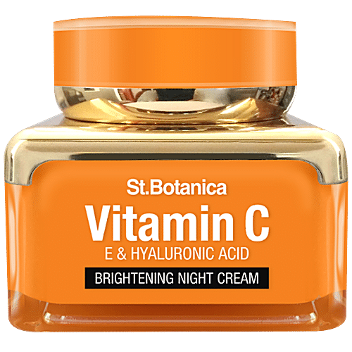 Buy StBotanica Brightening Night Cream - Vitamin C, E & Hyaluronic Acid ...