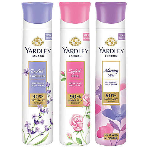 Buy Yardley London Refreshing Body Spray For Women - English Lavender ...