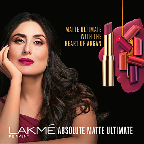 lakme absolute matte ultimate argan oil lipstick