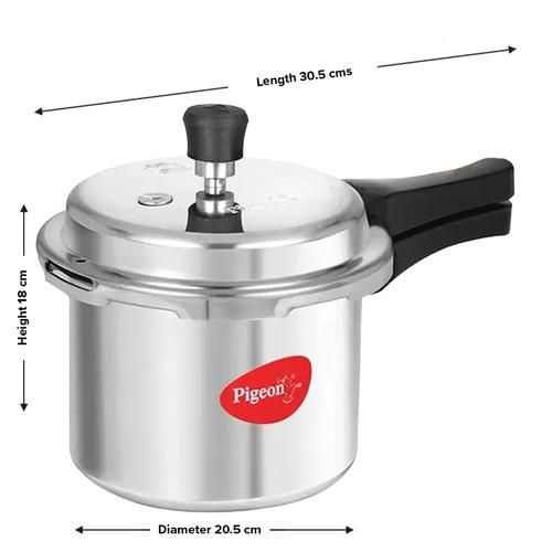 Pressure Cooker, 3 Liter Stainless Steel Cooker 18cm Bottom 3L
