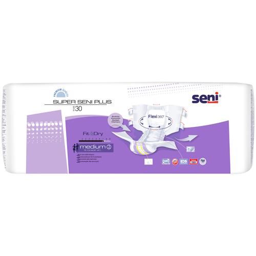 Buy Seni Super Seni Plus Breathable Adult Diapers - Medium Online at Best  Price of Rs 1680 - bigbasket