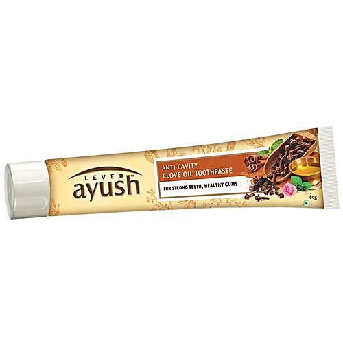 lever ayush anti cavity clove oil toothpaste