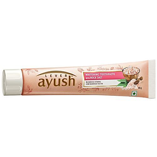 ayush whitening toothpaste with rock salt