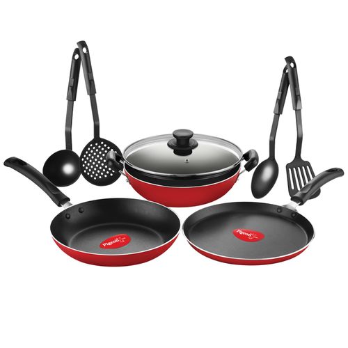 Pigeon non stick cookware set deals price