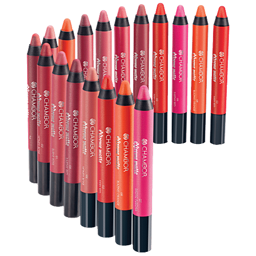 chambor extreme matte lip crayon shades