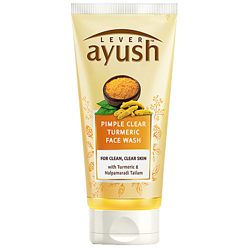 Buy Lever Ayush Anti Pimple Turmeric Face Wash Online at Best Price of ...