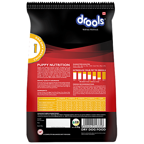 drools puppy food 6.5 kg