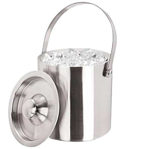 Buy Swastik Steel Stainless Steel Ice Bucket - Double Wall, Orbit ...