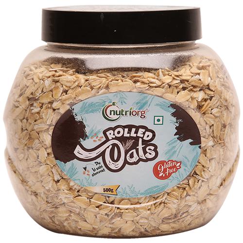 Indian White Yoga Bar Rolled Oats, Packaging Type: Plastic Jar