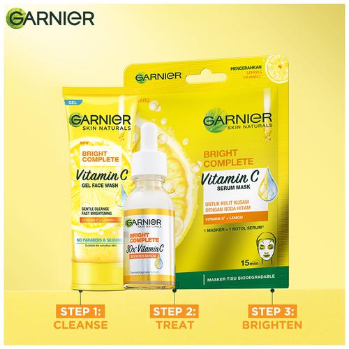 Buy Garnier Face Serum Sheet Mask - With Vitamin C, Reduces Dark Online Best Price of Rs 99 - bigbasket