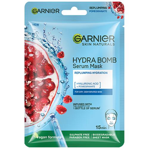 Buy Garnier Hydra Bomb Face Serum Sheet Mask - Makes Skin Supple ...
