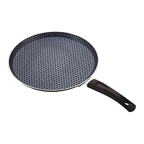 Buy Nirlon Red Aluminium Non-Stick Concave Tawa 26 cm and Deep Kadai with  Steel Lid 2.2 L Online at Best Prices in India - JioMart.