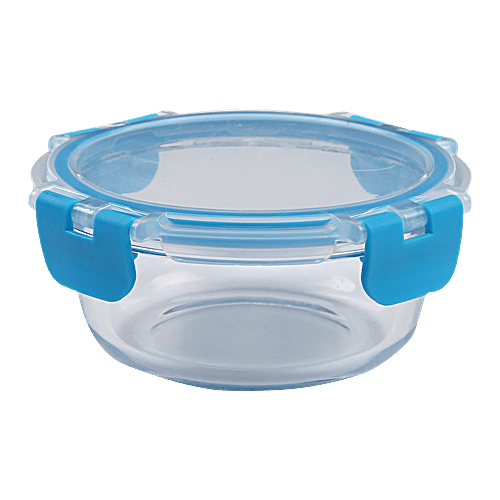 Buy Bb Home Food Container With Dark Blue Lid - Transparent 