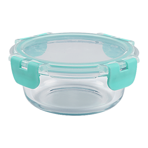 Buy BB Home Food Container with Dark Blue Lid - Transparent ...