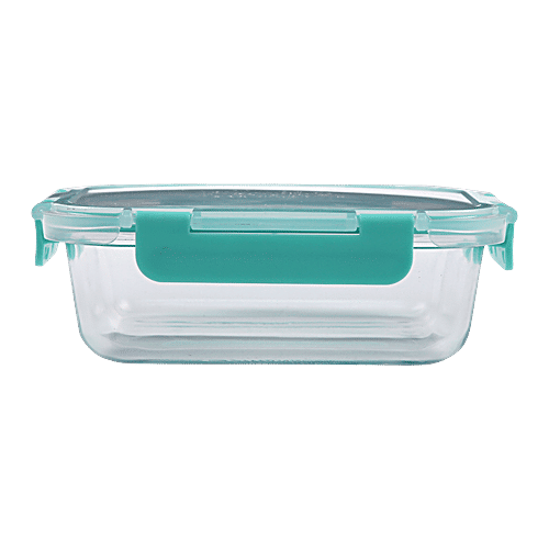 Buy Bb Home Food Container With Dark Blue Lid - Transparent 