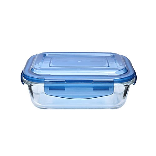 Buy Bb Home Food Container With Dark Blue Lid - Transparent 