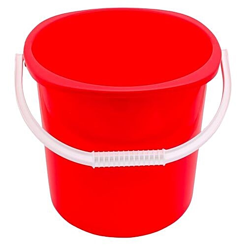 Buy BB Home Premium Plastic Bucket - Sturdy & Durable, Red Online at ...