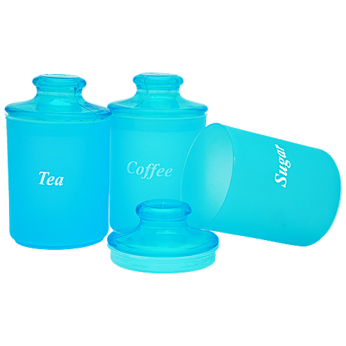 Buy Laplast Airtight Tea, Coffee & Sugar Container - Blue, Plastic, Plain,  Round Online at Best Price of Rs 179 - bigbasket