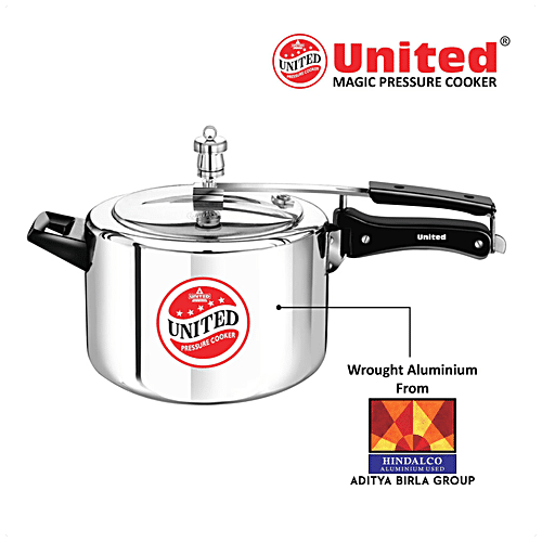 Buy United Aluminium Inner Lid Pressure Cooker Induction Base