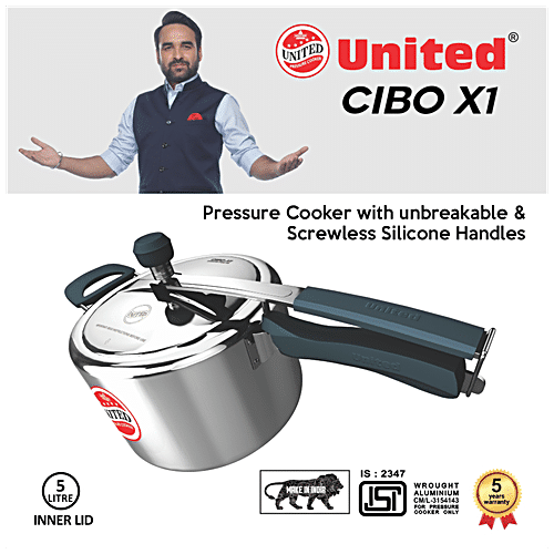 Buy United Aluminium Inner Lid Pressure Cooker With Soft Touch