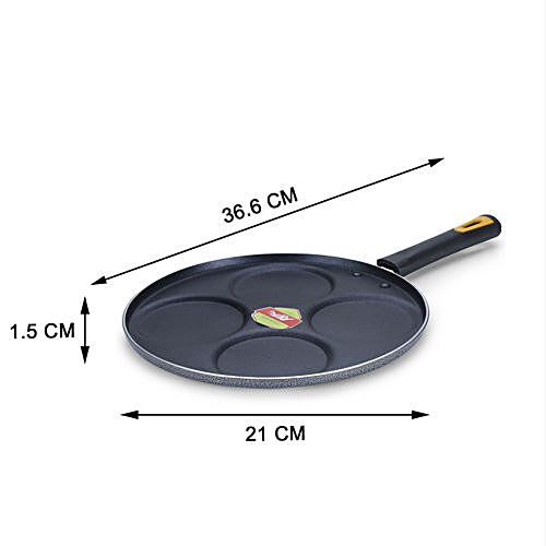 1pc, Deep Frying Pan With Lid (11''), Beige Non-Stick Skillet, Medical  Stone Saute Pan, Frying Pan, For Cooking, Kitchen Utensils, Kitchen  Gadgets, Ki