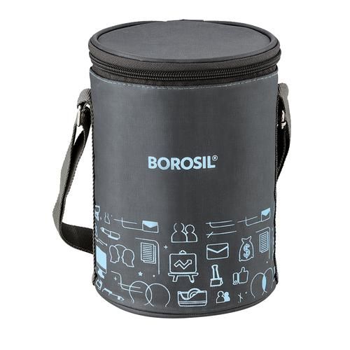 Buy Borosil Carry Fresh Stainless Steel Lunch Box/Tiffin Box Set Insulated  - Grey Online at Best Price of Rs 869 - bigbasket