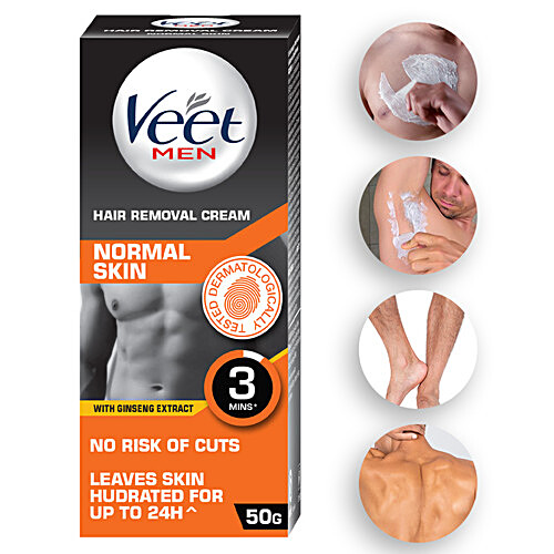 Buy Veet Hair Removal Cream For Men Normal Skin Online at Best