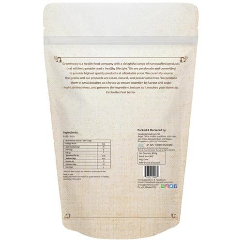 Graminway Gluten-Free Kuttu Atta/Buckwheat Flour, 800 g Pouch No Added Preservatives