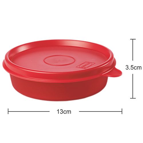 Buy Polyset Magic Seal Round Storage Plastic Container - Royal Red ...