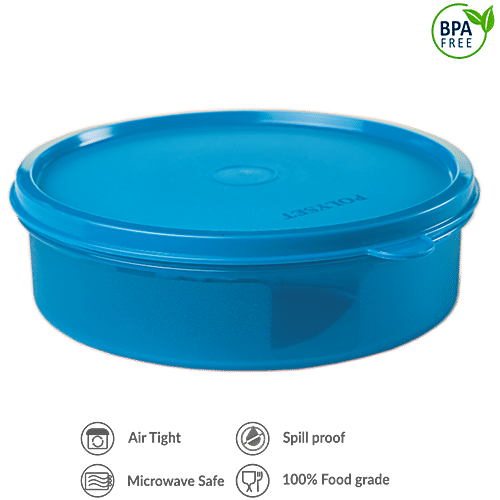 Polyset Magic Seal Round Storage Plastic Container - Blue, 660 ml ...