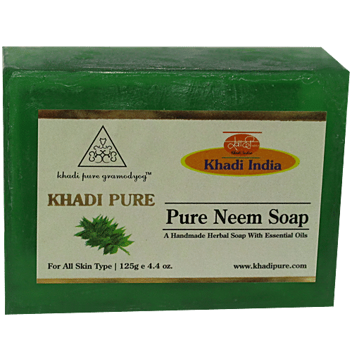 Buy Khadi Pure Pure Neem Handmade Herbal Soap Online At Best Price Of