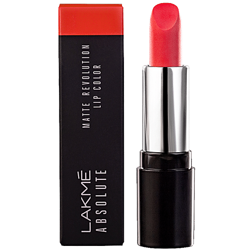 lakme absolute coral pink lipstick