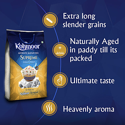 Buy Kohinoor Supreme Authentic Basmati Rice Online at Best ...