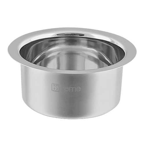 Buy BB Home Stainless Steel Flat Bottom Tope/Patila/Bhagona - No. 10 ...