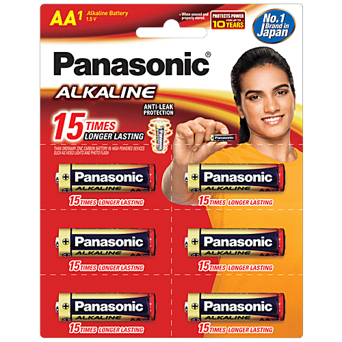 Buy Panasonic Alkaline Battery -AA, 1.5 V Online at Best Price of Rs ...