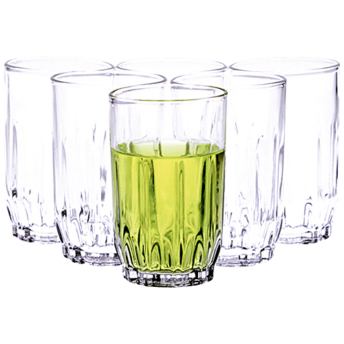 Buy Yera Glass Tumbler - Straight, With Heavy Bottom, Food Grade, Odour &  Stain Free Online at Best Price of Rs 189 - bigbasket