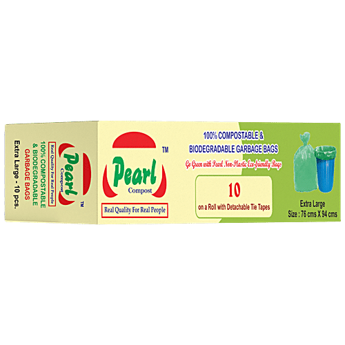 Buy Pearl Luxury 100% Compostable Garbage Bags - XL Online at Best Price of  Rs 225 - bigbasket