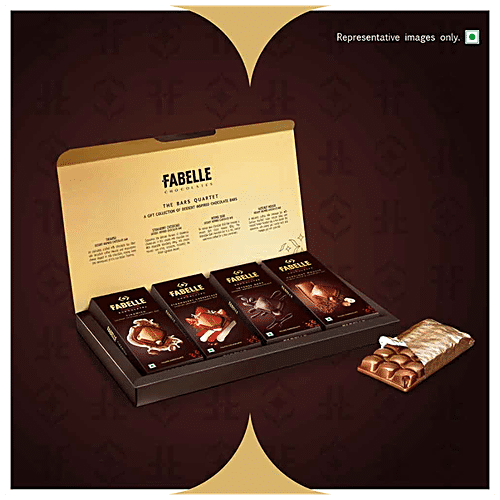 Buy Fabelle Exquisite Chocolates - The Bars Quartet, Centre-Filled ...