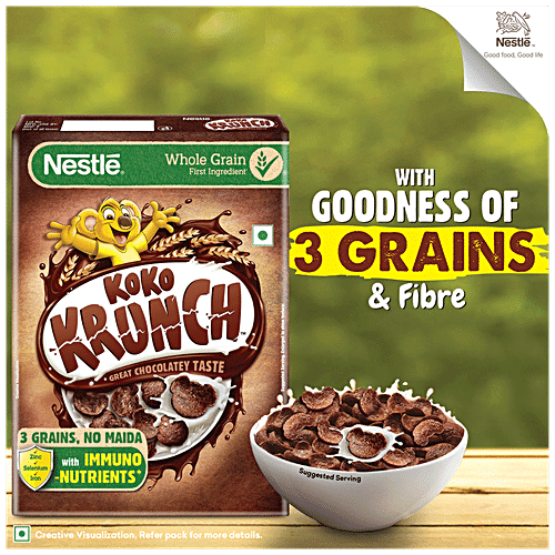 Buy Nestle Koko Krunch Breakfast Cereal - Choco Flakes Made With Millet ...